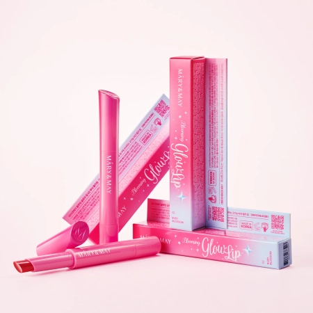 Mary&May - Blooming Glow Lip - Tónovací balzám na rty - 02 Ruby Blossom - 1,7 g