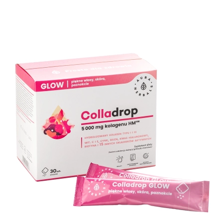 Aura Herbals - Colladrop Glow Marine Collagen 5000 mg - Sáčky - 30 ks