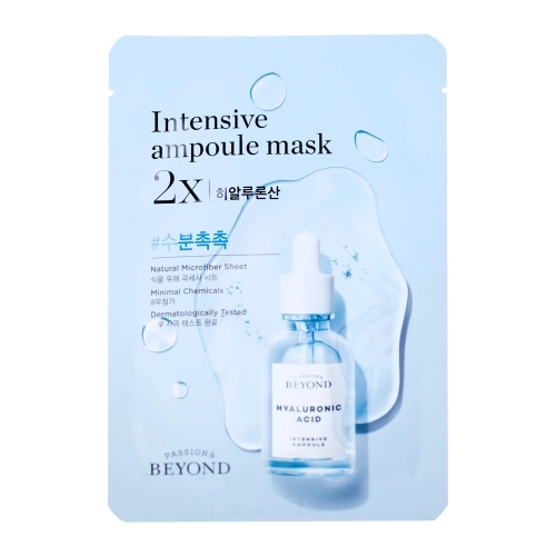 BEYOND - Intensive Ampoule Mask 2X - Hyaluronic Acid - Hydratační plátýnková maska - 1ks/25ml