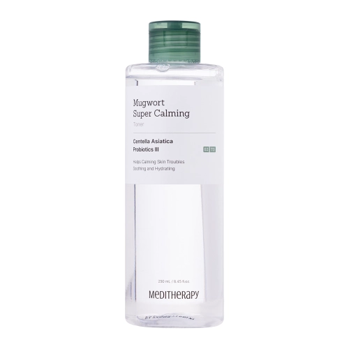 Meditherapy - Mugwort Super Calming Toner - Zklidňující tonikum na obličej s extraktem z pelyňku - 250 ml
