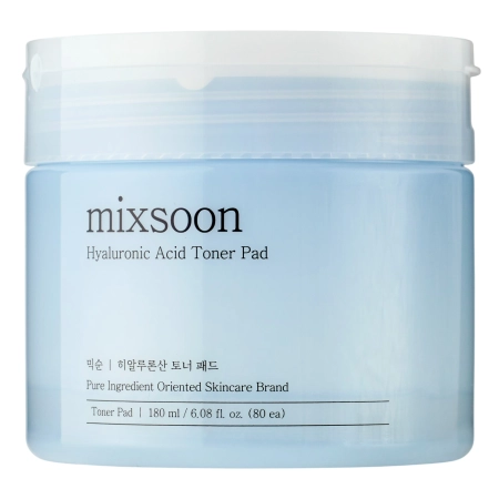 Mixsoon - Hyaluronic Acid Toner Pad - Hydratační polštářky na obličej - 180ml/80ks.