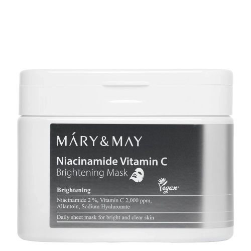 Mary&May - Niacinamide Vitamin C Brightening Mask - Sada rozjasňujících masek na obličej - 30 ks / 400g