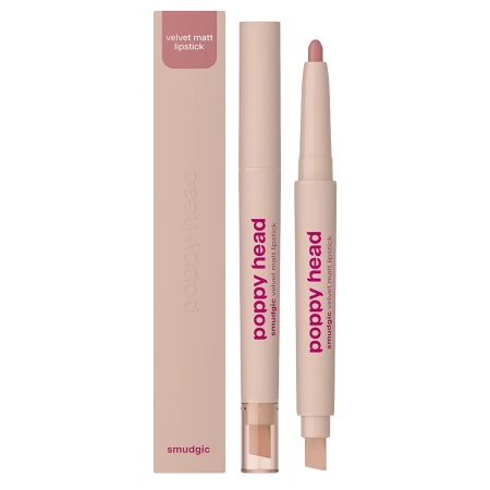 Poppy Head - Smudgic Velvet Matt Lipstick - Matná rtěnka v tužce - 04 Bare Illusion - 0,85 g