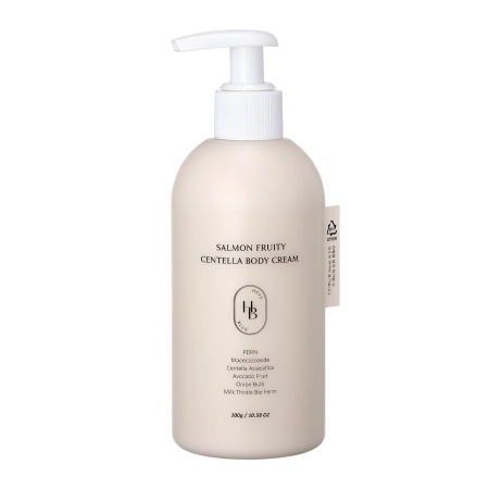 HEVEBLUE - Salmon Fruity Centella Body Cream - Vyživující tělový krém - 300 g