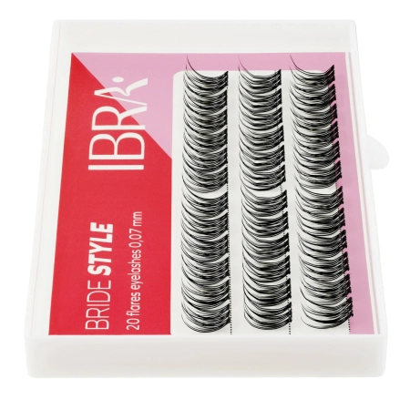 Ibra Makeup - Trsy řas Bride Style - 10 mm - 36ks
