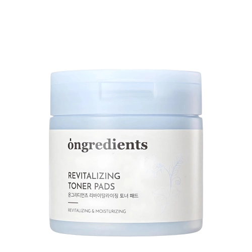 Ongredients - Revitalizing Toner Pads - Revitalizační tonikum na obličej v tampóncích - 60ks