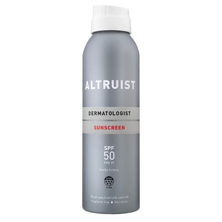 Altruist - Invisible Sunspray SPF50 - Voděodolný ochranný sprej - 200 ml