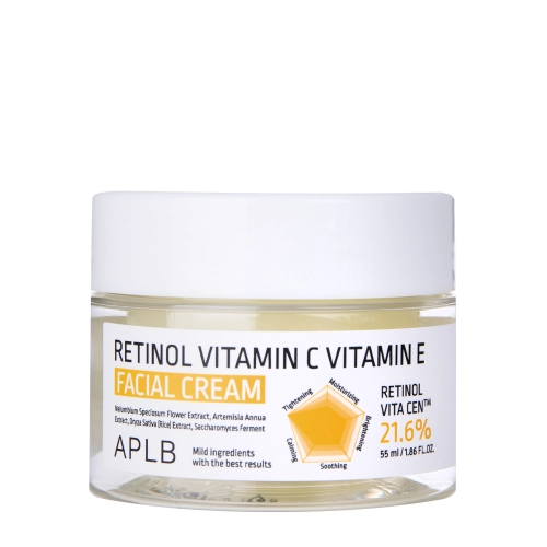 APLB - Retinol Vitamin C Vitamin E Facial Cream - Pleťový krém s Retinolem a vitaminy C a E - 55 ml