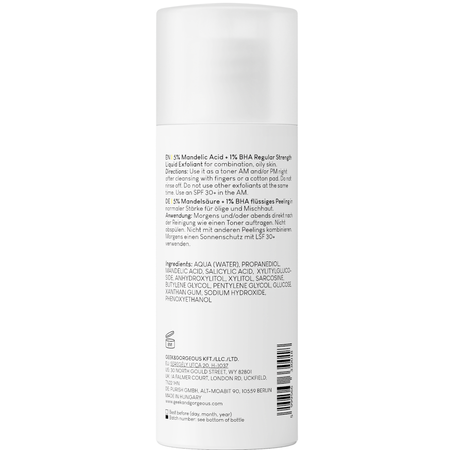 Geek & Gorgeous - Cheer Up - Středně silný peeling pro smíšenou a aknózní pleť s 6% kyselinou mandlovou a BHA - 100 ml
