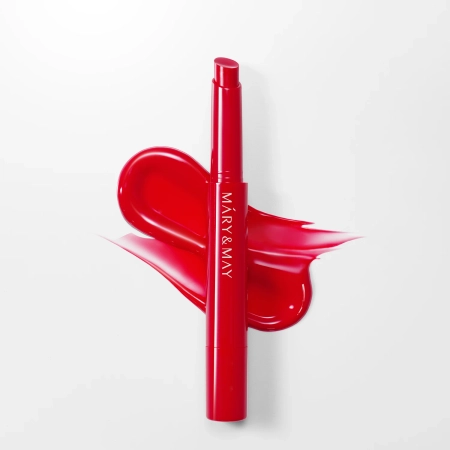 Mary&May - Blooming Glow Lip - Tónovací balzám na rty - 04 Cool Red Tulip - 1,7 g