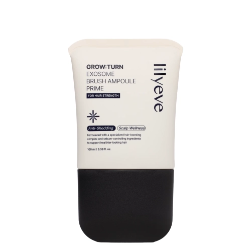 lilyeve - Grow: Turn Exosome Brush Ampoule Prime - Posilující ampulka na vlasy a vlasovou pokožku pro muže - 100 ml