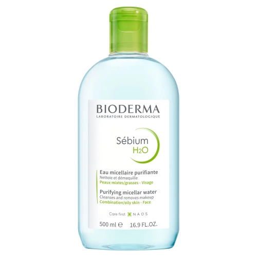 Bioderma - Sebium H2O - Antibakteriální micelární voda pro aknózní pleť - 500 ml