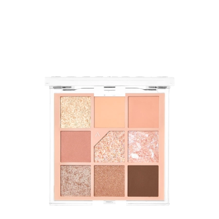 Unleashia - Glitterpedia Eye Palette - Veganská paletka očních stínů - 3 všechny barvy Coralpink - 6,6 g