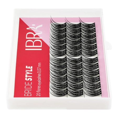 Ibra Makeup - Trsy řas Bride Style - 12 mm - 36ks