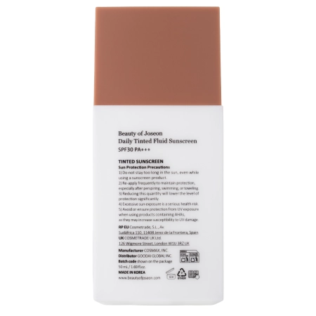 Beauty of Joseon - Daily Tinted Fluid Sunscreen #MY210 -  Lehký tónovací krém s SPF - 50 ml