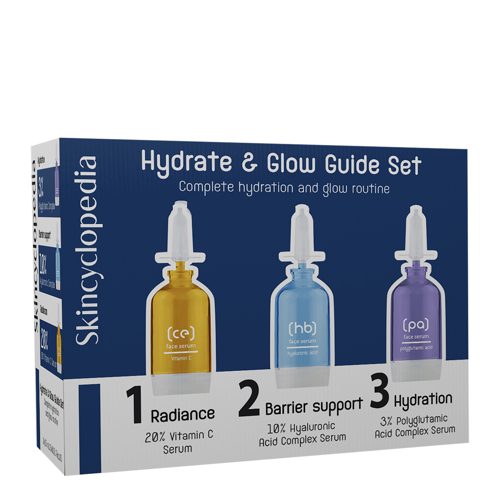 Skincyclopedia - Hydrate Guide Set - Sada sér pro hydrataci pleti - 3 x 15 ml