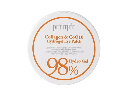 Petitfee - Collagen Q10 Hydrogel Eye Patch - Hydrogelové náplasti pod oči s kolagenem a koenzymem Q10 - 60 ks