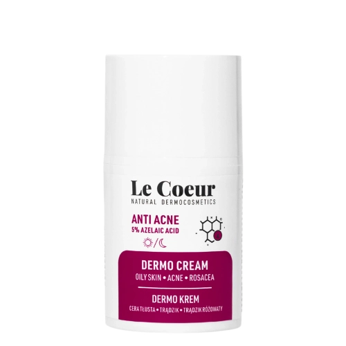Le Coeur - Anti Acne - Dermo krém na obličej s 5% kyselinou azelaovou - 50 ml