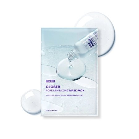 Frankly - Closer Mask – Plátýnková pleťová maska snižující viditelnost pórů – 1 ks / 22 ml