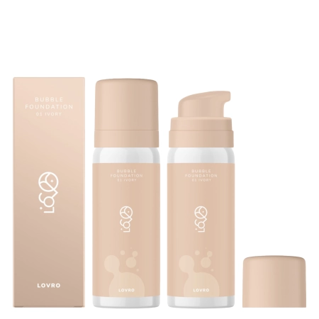 LOVRO - Bubble Foundation - Make-up s lehkým rozjasňujícím složením - 01 Ivory - 50 ml
