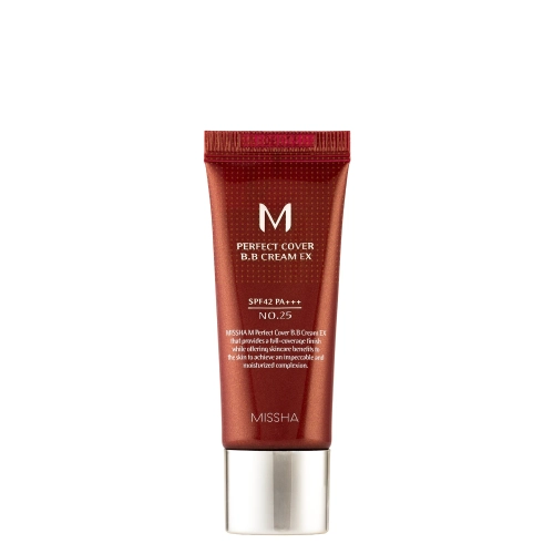 Missha - M Perfect Cover BB Cream SPF42/PA+++ - No.25 Warm Beige - Krycí BB krém s UV filtrem - 20 ml