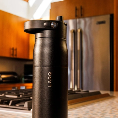 LARQ - Bottle Swig Top - Termická lahev se slámkou - Obsidian Black - 1 l