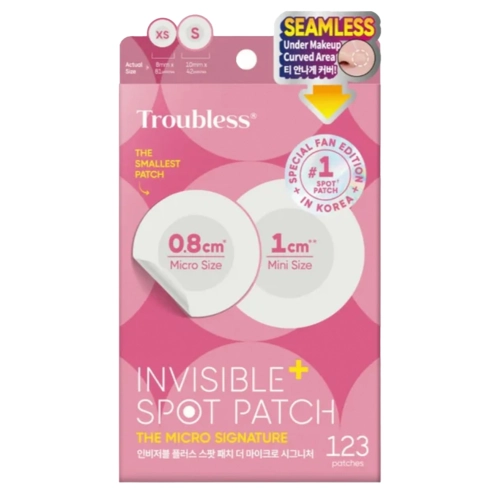 Troubless - Invisible Spot Patch Plus The Micro Signature - Precizní náplasti na nedokonalosti - 123ks.