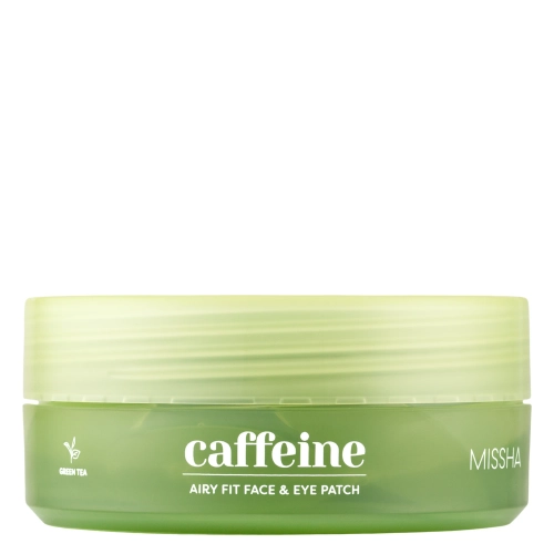 Missha - Airy Fit Caffeine Depuffing Face & Eye Patch - Hydrogelové náplasti s kofeinem pro zmírnění otoků - 60 ks
