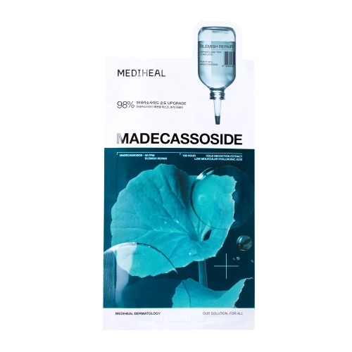 Mediheal - Madecassoside Essential Mask Blemish Repair - Regenerační a zklidňující plátýnková maska na obličej - 1 ks/24 ml