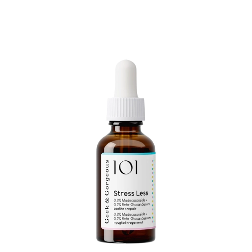 Geek & Gorgeous - Stress Less Beta Glucan + Madecassoside - 0,5 % - Gelové sérum s beta-glukanem a Madecassosideem - 30 ml