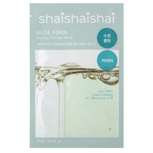 shaishaishai - Aloe PDRN Cooling Gel Pad Mask - Zklidňující hydrogelová maska s PDRN - 21 ml