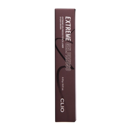 CLIO - Extreme Gelpresso Pencil Liner - 004 Gray Brown - Voděodolná tužka na oči - 0,35 g