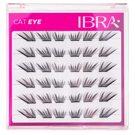 Ibra Makeup - Samolepicí trsové řasy - Cat Eye - 3 mm
