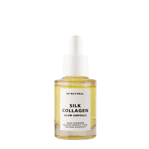 So Natural - Silk Collagen Glow Ampoule - Rozjasňující a vyživující pleťové sérum - 30 ml