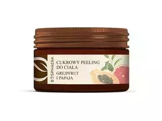 Bosphaera - Cukrový tělový peeling s grapefruitem a papájou, vyživující a hydratační - 200g