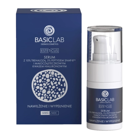 BasicLab - Esteticus - Hydratace a vyplnění - Sérum s 10 % trehalózy, peptidem a kyselinou hyaluronovou - 15 ml