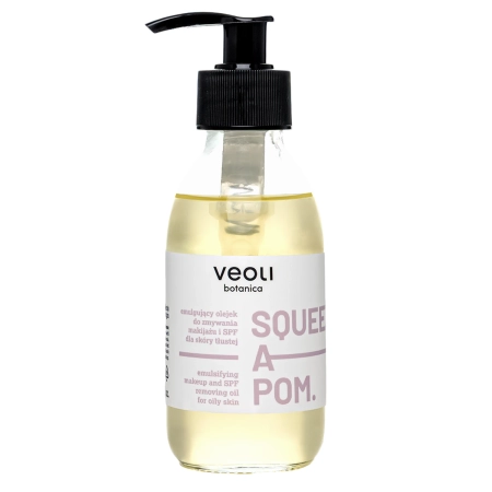 Veoli Botanica - Emulgující olej na odstraňování make-upu a SPF pro mastnou pleť - 150 ml