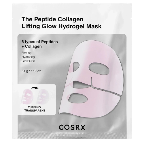 COSRX - Peptide Collagen Glow Hydrogel Mask - Hydrogelová maska s peptidy a kolagenem - 34 g