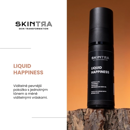 SkinTra - Liquid Happiness - Sérum s Retinalem 0,3 % na obličej a pod oči - 30 ml