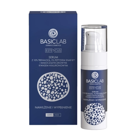 BasicLab - Esteticus - Hydratace a vyplnění - Sérum s 10 % trehalózy, peptidem a kyselinou hyaluronovou - 30 ml