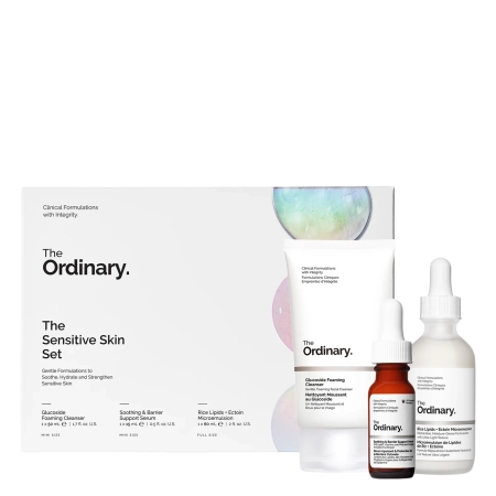 The Ordinary - The Sensitive Skin Set - Sada pro citlivou pleť - Pěna 50 ml + Sérum 15 ml + Mikroemulze 60 ml