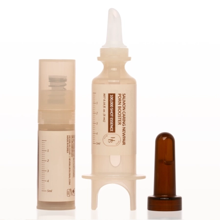 HEVEBLUE - Salmon Caring Centella New Pair PDRN Booster 100 000 Shot Essence - Obnovující booster s pupečníkem asijským a PDRN - 5 ml
