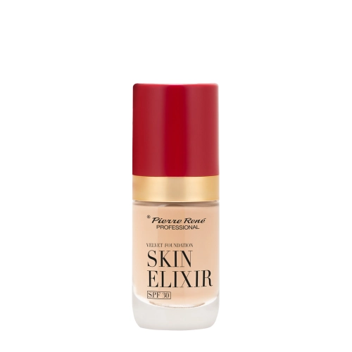 Pierre Rene - Skin Elixir SPF30 Velvet Foundation - Dlouhotrvající make-up na obličej - 02 - 25 ml