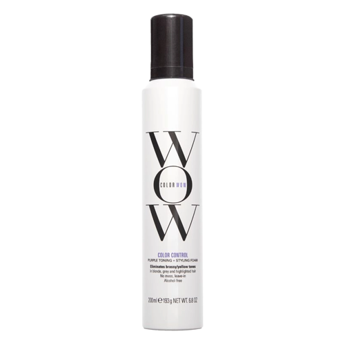 Color Wow - Color Control Purple Toning and Styling Foam - Pěna pro ochlazení tónu vlasů - Blond - 200 ml