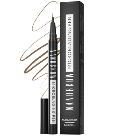 Nanolash - Nanobrow Microblading Pen - Fix na obočí - Warm Brown - 1 ml