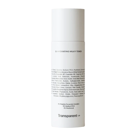Transparent Lab - C4 Hydrating Milky Toner - Tonikum pro posílení hydrolipidové bariéry - 130 ml