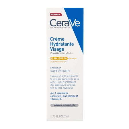 CeraVe - Hydratační pleťový krém s SPF 50 - 52 ml