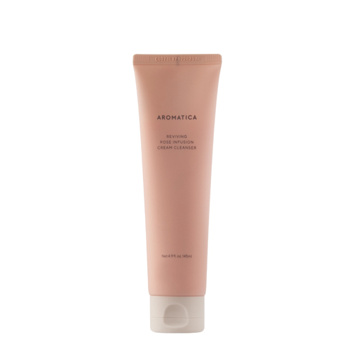 Aromatica Co - Reviving Rose Infuison Cream Cleanser - Krémový růžový gel na mytí obličeje - 145 ml