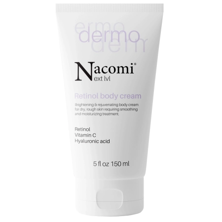 Nacomi - Dermo - Retinol Body Cream - Rozjasňující a omlazující tělový krém s retinolem a vitamínem C - 150 ml