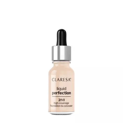 Claresa - Liquid Perfection - Korektor a krycí make-up 2v1 - 102 Warm Medium - 18 g
